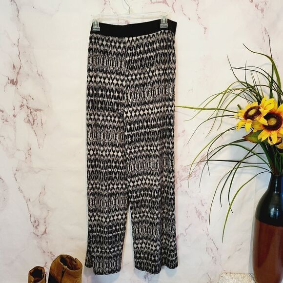 Harmony size L wide leg palazzo pants ikat print - Picture 1 of 6